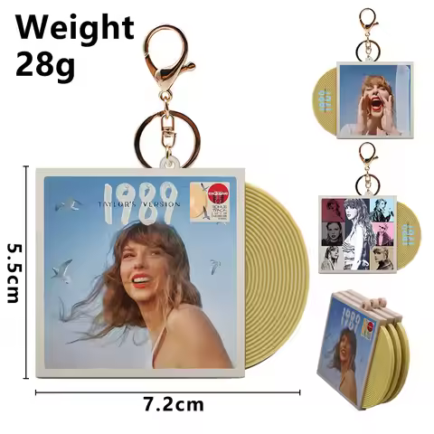 Idol Taylor Swift 1989 Album CD Record Acrylic Keychain Backpack Pendant Fan Celebrity Peripheral Mo