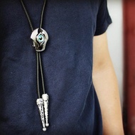 Hellery เนคไท Bolo Tie เนคไท Bolo โรดิโอตะวันตกคาวบอย Tie,แกะสลัก Evil Eye