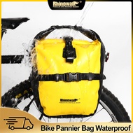 Rhinowalk Bicycle Pannier Bag 20L Waterproof Portable Bike Rear Seat Bag Side Bag Luggage Storage Bag For Brompton and 3Sixty Cycling Handbag Shoulder Bag Bicycle Accessories For Mountain Road Touring Bike
