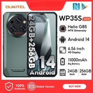 Oukitel โทรศัพท์มือถือแอนดรอยด์14 24GB + 256GBWP35S 6.6หน้าจอ FHD + 2.4K 60HZ 48MP หน้าจอ + 8MP การม