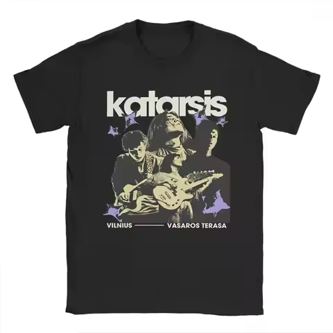 Katarsis Band T-Shirt for Men Unique Cotton Tees Crewneck Short Sleeve T Shirt 4XL 5XL Tops