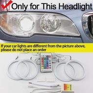 Super Bright 16 Colors Rings Cotton LED Remote Control Angel Eyes Headlight for BMW E46 Convertible