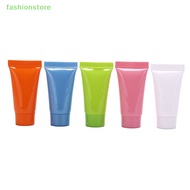 fashionstore 5pcs cosmetic soft tube 10ml plastic lotion containers empty refilable bottles SG