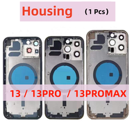 Housing For iPhone 13 13PRO 13 PROMAX Battery Cover+Middle Frame Chassis+with Side Buttons+SIM Tray+