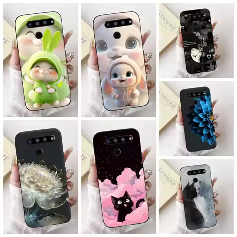 For LG V50 ThinQ 5G Case LM-V500N Cute Rabbit Cartoon Cover For LG V40 ThinQ Phone Case For LG V50s 