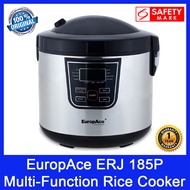 EuropAce ERJ 185P | ERJ185P Multi-Function Rice Cooker. 1.8L Capacity. Preset Menu. Non-Stick Coatin