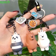 EPOCH Key Chain Fashion Cartoon Car Pendent Bag Charm Bear Acrylic We Bare Bears