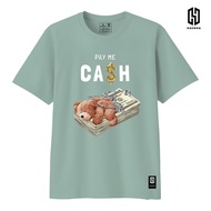 HAENHA Bear Pay Me Cash T-Shirt Cotton Combed 24S