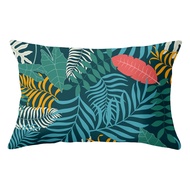 30X50/40X60/50X75 Rectangular Pillow Case Tropical Summer Plant Leaves Flowers Short Plush Car Pillo