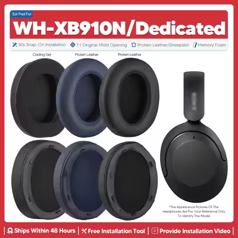 Replacement Ear Pads For Sony WH-XB910N Headphone Earmuffs Earpads