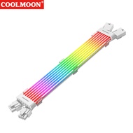 5V ARGB PSU RGB สายเคเบิลต่อขยาย8Pin 24Pin GPU สายไฟ C260EX C200EX 3PIN X 2 + 4PIN สำหรับขั้วต่อเมนบ