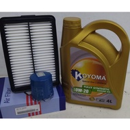 HYUNDAI ELANTRA AD 2017year - 2020year OIL FILTER + AIR FILTER + KOYOMA 0W20 FULLY SYNTHETIC ENGINE 