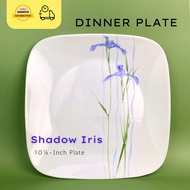Corelle Square Dinner Plate Shadow Iris