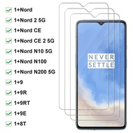 3PCS Protective Tempered Glass For OnePlus Nord CE 2 5G N10 N100 N200 9 9R 9RT 9E 8T Screen Protecto