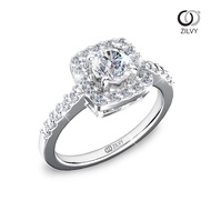 Zilvy - แหวนหญิงเพชรน้ำร้อย 0.66 กะรัต (GR691)