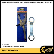 LUMOS Motorcycle CVT Tracker Package + 39x41 MM Key Universal Automatic Motorcycle CVT Tracker/