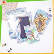 EC Ziplock Hologram Foil 7X13CM Plastic Spice Food Packaging Clip Thick Zipper Plastic Clip Souvenir