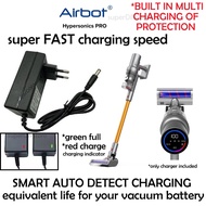 Vacuum charger for Airbot Hypersonics Pro Smart Cordless Handheld Vacuum Cleaner safe fast charging with indicator