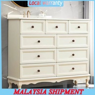 New Nordic Luxury Almari Laci Baju Beautiful Durable Chest of Drawer Deep Drawer Laci Kayu Solid Wood Chest Drawer 储物柜