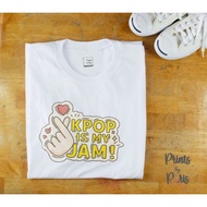 Kpop is My Jam Inspired Shirt Unisex for Kpop Fans and Lovers 100% Cotton Comfy Casual Wear