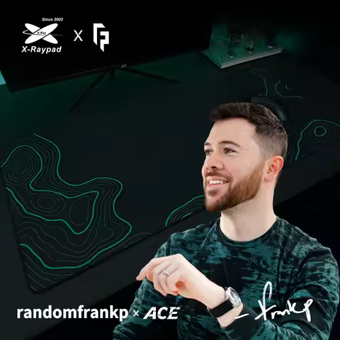 randomfrankp x X-Raypad ACE Control Gaming Mousepad – Midnight Camo 900x400x4mm