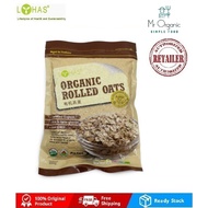 Lohas Organic Rolled Oats 500g