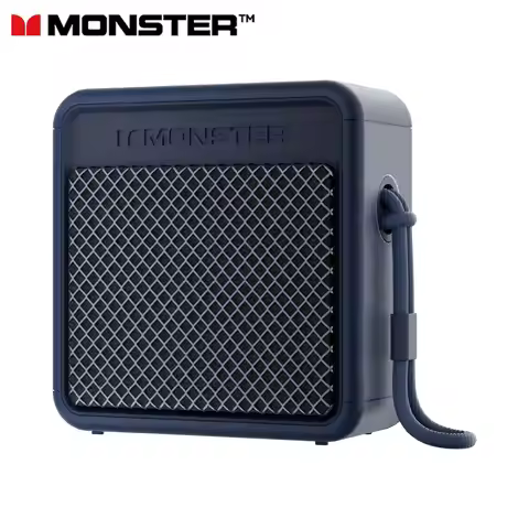 MONSTER YS03 Multi-function Bluetooth Speaker, Outdoor Portable Wireless Mini Audio-Blue