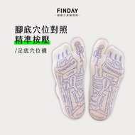 〔 FINDAY 〕 Foot Acupuncture Socks|Foot Acupoint Socks, Massage Illustrated Split Toe Health White So