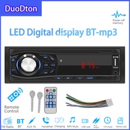 Doudton เครื่องเล่นวิทยุในรถ1 DIN, เครื่องเล่น MP3ในรถยนต์ระบบดิจิทัลบลูทูธวิทยุ FM 60Wx4เสียงเพลงสเตอริโอ USB/SD พร้อมแผงหน้าปัด