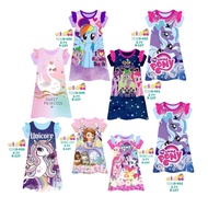 2y 3y 4y 5y 6y 7y - Ailubee Girls' Daster Pajamas Sleepwear D049 D050 D051 D052 D055 D234 D238 D241