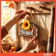 [EY] Fall Door Sign Thanksgiving Party Scene Layout Rustic Fall Wooden Farmhouse Sign Sunflower Welc