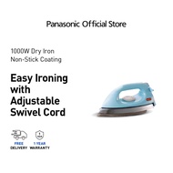 PANASONIC NI-415EWT IRON 1000W 1.6KG Non-Stick Soleplate Portable Dry Iron Adjustable Cord Safety Cu