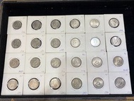 1973年香港伍亳硬幣（1708 1714 A1665 0789 1715 030 0370 1213 0783 1712 2789 1219 1221 2783 1214 2787 1704 A10