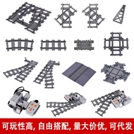 City Train Building Block Track Train Straight Track Curved Track Bifurcated Track Soft Track Parts