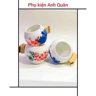 3 ceramic bird feeders - Omachi bird cage accessories