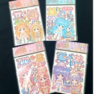 Soft magnetic stickers for girls' toys DIY fridge magnets. DIY BP cute girls stickers