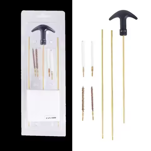 Tactical Handgun CleaningTool Barrel Cleaning Kit4.5/5.5MM 177&.22 Rifle Pistol Airgun Brush Rod Cle