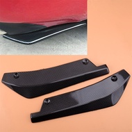 2pcs Carbon Fiber Style Rear Bumper Lip Wrap Angle Splitter Diffuser Canard Fit For BMW F30 F31 F32 