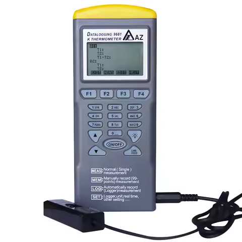 AZ9681 Thermocouple Temperature Recorder Contact Thermometer AZ-9681 Storage Thermometer