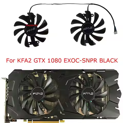 2Pcs/Set,GPU Cooler,Video Card Fan,For KFA2 GTX1070 Ti EX GTX 1080 1070 EXOC,Graphics VGA Cards Cool