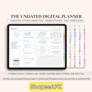 Digital Planner, Undated iPad Planner, Notability & Goodnotes Planner, Daily, Weekly, Monthly Planne