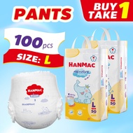Hanmac Lampin Bayi – Seluar Lampin Q Shape Pants 100PCS Ultra-thin Bernafas untuk S-3XL Tape Pull Up