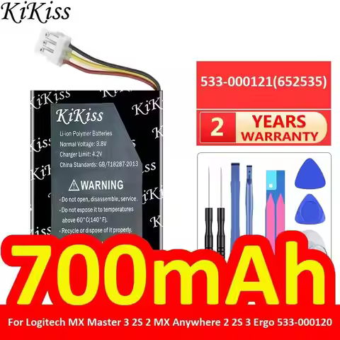 Fast Charging For Logitech MX Master 3 2S 2 MX Anywhere 2 2S 3 Ergo 533-000120 700mAh Wireless Mouse