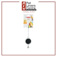 Zolux Round Plastic Mirror With Bell (Assorted) (5.7x0.5x16.5cm)