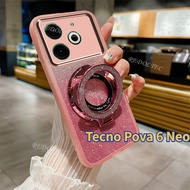 Casing Tecno Pova 6 Neo 2024 New Design Transparent Glitter Case Tecno Pova6Neo Pova6 Neo Pova 6NEO 