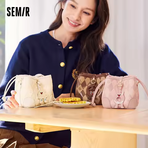 Bag Women Bucket Semir Bag Bucket Bag Women 2024 New Large and Small Crossbody Large Capacity Should