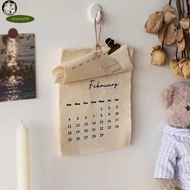 IP 2025 Calendar 2025 Fabric Hanging Calendar Decoration 2025 Hanging Fabric Calendar, Easy Referenc