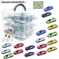 【L&Z】 1:64 3-layer Display Box Car Model Toy Cabinet Ra For Hotwheels Cars Diecast Storage Dustproof