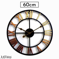 Jam Besi Hiasan Dinding Jam Dinding Wall Clock Iron Clock Wall Decoration Office Home Minimalist Ins