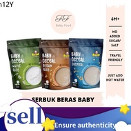 Baby Congee ✍Serbuk Bubur Beras Putih Beras Perang Oat Meal Baby 6 Bulan 7 8 9 Month Months Baby Porridge White Rice and Brown Rice✥